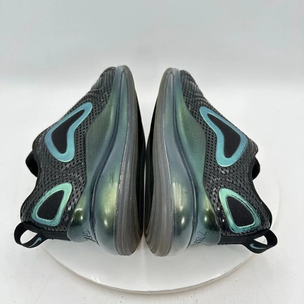 Nike Air Max 720 Throwback Future Youth Size 7Y Women 8.5 AQ3196-003 Black Shoes